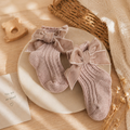 LuxeBow™ Cotton Baby Socks