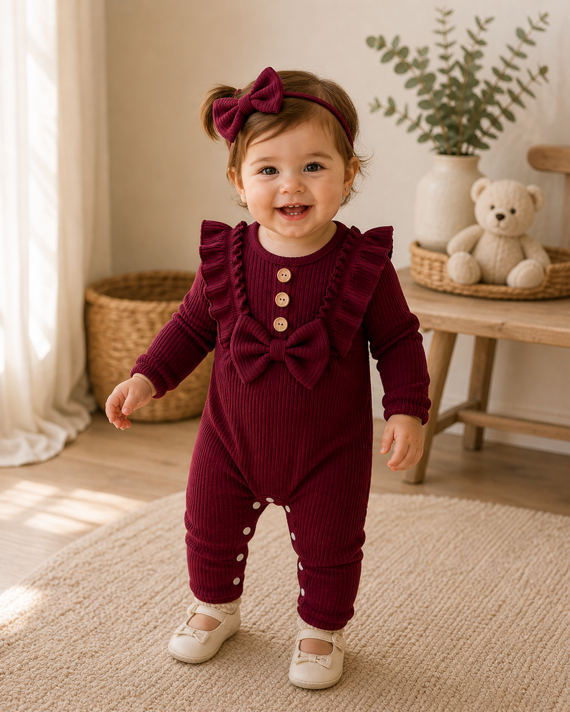 Ruby Blossom Romper